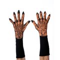 Zagone Zagone G1036 Rubber Fingers & Hair Trim Glued to Cotton & Spandex Blend New Short Pumpkin Gloves G1036